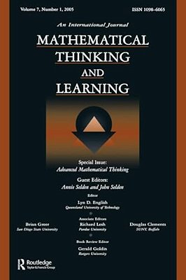 Advanced Mathematical Thinking: A Special Issue Of Mathematical Thinking And Learning-..