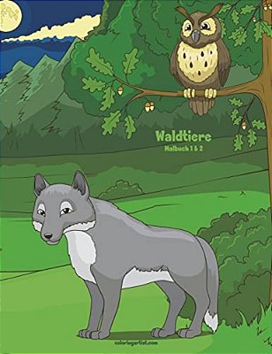 Waldtiere-Malbuch 1 & 2-..