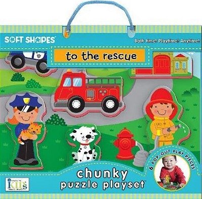 To The Rescue - Chunky Puzzle Playset - Soft Shapes-..