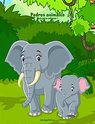 Padres Animales Libro Para Colorear 1-..