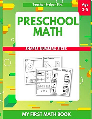Preschool Math: Tracing Numbers, Shapes, Numbers, Beginner Math Workbook-..