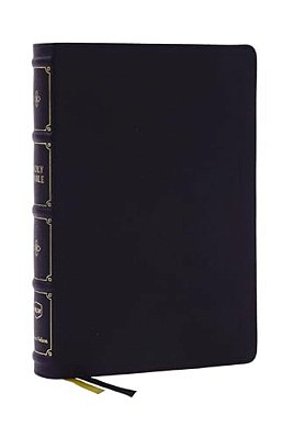 Nkjv, Large Print Thinline Reference Bible, Blue Letter, Maclaren Series, Leathersoft, Black, Comfort Print: Holy Bible, New King James Version-..