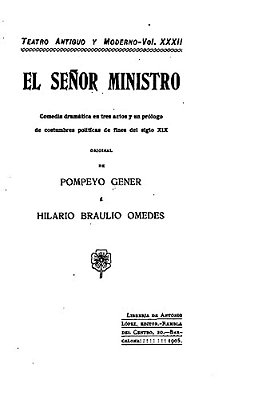 El Señor Ministro-..