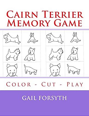 Cairn Terrier Memory Game: Color - Cut - Play-..
