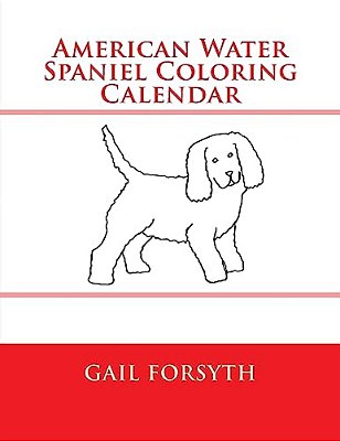 American Water Spaniel Coloring Calendar-..