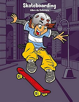 Skateboarding Libro Da Colorare 1-..
