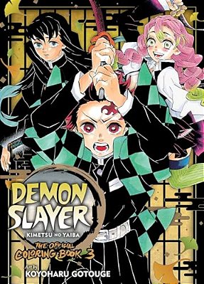 Demon Slayer: Kimetsu No Yaiba: The Official Coloring Book 3-..