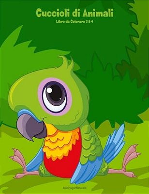 Cuccioli Di Animali Libro Da Colorare 3 & 4-..