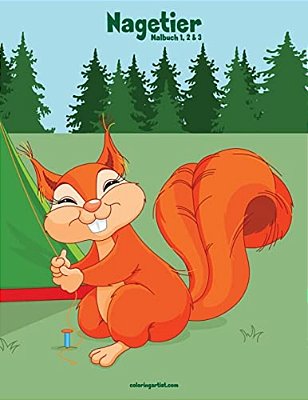 Nagetier-Malbuch 1, 2 & 3-..