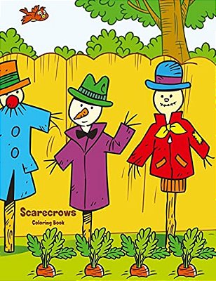 Scarecrows Coloring Book 1-..