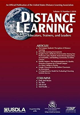 Distance Learning Vol 15 Issue 3-..