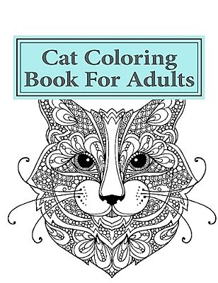 Cat Adult Coloring Book For Adults-..
