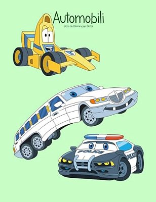 Automobili Libro Da Colorare Per Bimbi 1-..