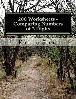 200 Worksheets - Comparing Numbers Of 2 Digits: Math Practice Workbook-..