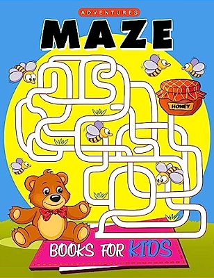 Maze Books For Kids: Activity Coloring For Children, Boy, Girls, Kids Ages 2-4,3-5,4-8-..