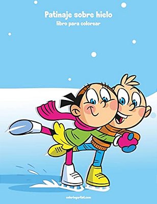 Patinaje Sobre Hielo Libro Para Colorear 1-..