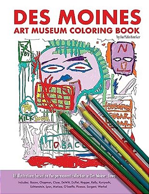 Des Moines Art Museum Adult Coloring Book-..