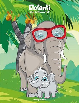 Elefanti Libro Da Colorare 1 & 2-..