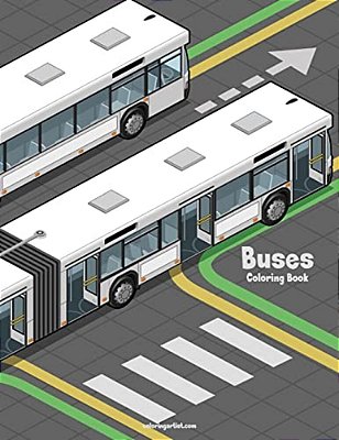 Buses Coloring Book-..