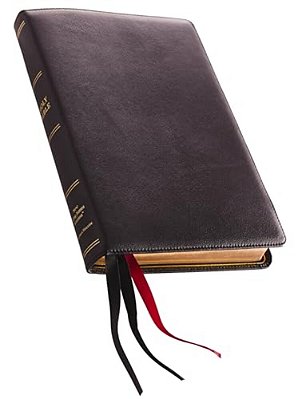 Nkjv, Thinline Reference Bible, Large Print, Premium Leather, Black, Sterling Edition, Comfort Print-..