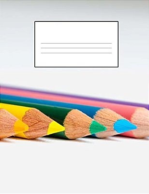 Sharp Story Paper Book - Coloured Pencils: Story Paper Book-..
