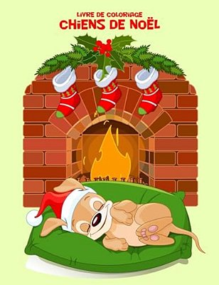 Livre De Coloriage Chiens De Noël 1-..