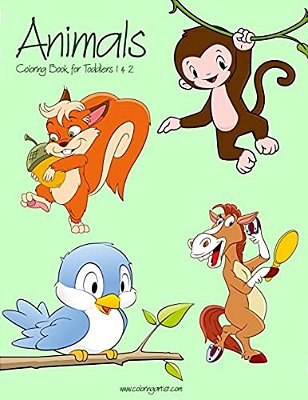 Animals Coloring Book For Toddlers 1 & 2-..