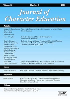 Journal Of Character Education Vol 10 Issue 2-..