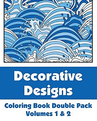 Decorative Designs Coloring Book Double Pack (Volumes 1 & 2)-..