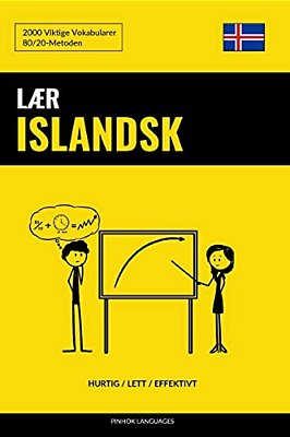 Lær Islandsk - Hurtig/Lett/effektivt: 2000 Viktige Vokabularer-..