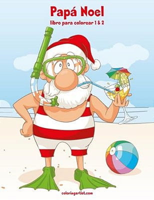 Papá Noel Libro Para Colorear 1 & 2-..