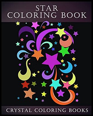 Star Coloring Book: A Stress Relief Adult Coloring Book Containing,15 Star Patterns Printed On White Backgrounds, And Repeated On Aa Black-..
