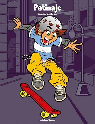 Patinaje Libro Para Colorear 1-..