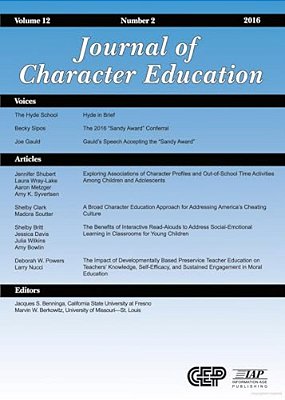 Journal Of Character Education Vol 12 Issue 2-..