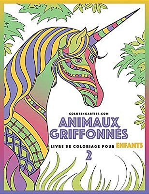 Livre De Coloriage Pour Enfants Animaux Griffonnés 2-..