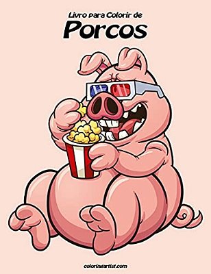 Livro Para Colorir De Porcos 1-..