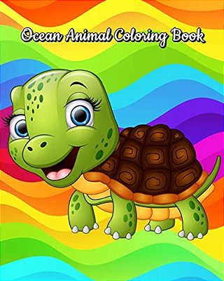 Ocean Animal Coloring Book-..