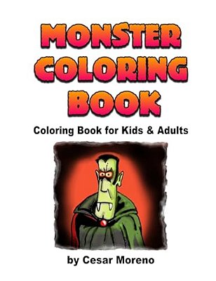 Monster Coloring Book: Coloring Book For Kids And Adults. -..