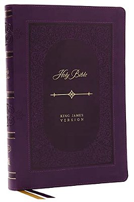 Kjv Holy Bible: Giant Print Thinline Bible, Purple Leathersoft, Red Letter, Comfort Print (Thumb Indexed): King James Version (Vintage Series)-..