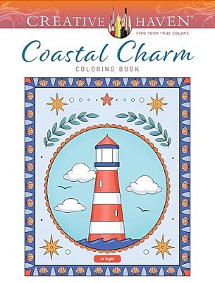 Creative Haven Coastal Charm Coloring Book-..