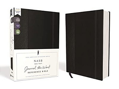 Nasb, Journal The Word Reference Bible, Hardcover, Black, Elastic Closure, Red Letter Edition, 1995 Text, Comfort Print: Let Scripture Explain Scriptu-..