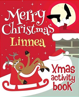 Merry Christmas Linnea - Xmas Activity Book: (Personalized Children's Activity Book)-..