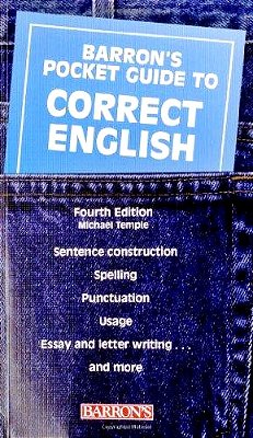 Barron's Pocket Guide To Correct English - Fourth Edition-..