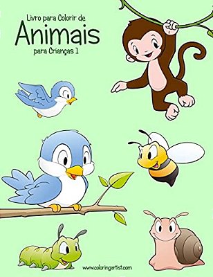Livro Para Colorir De Animais Para Crianças 1-..