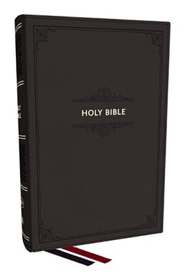 Kjv Personal Size Large Print End-Of-verse Reference Bible, Black Leathersoft, Red Letter, Comfort Print-..