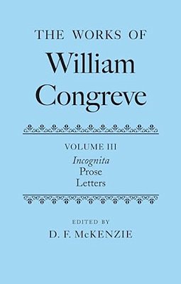 Works Of William Congreve Vol 3 C-..