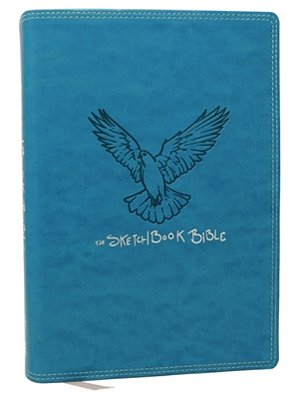 The Sketchbook Bible: The Complete Bible With Hundreds Of Illustrations (Nkjv, Teal Leathersoft, Red Letter, Comfort Print)-..