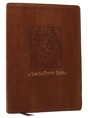 The Sketchbook Bible: The Complete Bible With Hundreds Of Illustrations (Nkjv, Brown Leathersoft, Red Letter, Comfort Print)-..