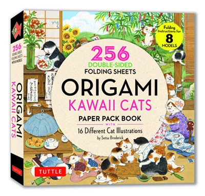 Origami Kawaii Cats Paper Pack Book: 256 Double-Sided Folding Sheets (Includes Instructions For 8 Models)-..