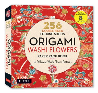 Origami Washi Flowers Paper Pack Book: 256 Double-Sided Folding Sheets (Includes Instructions For 8 Models)-..